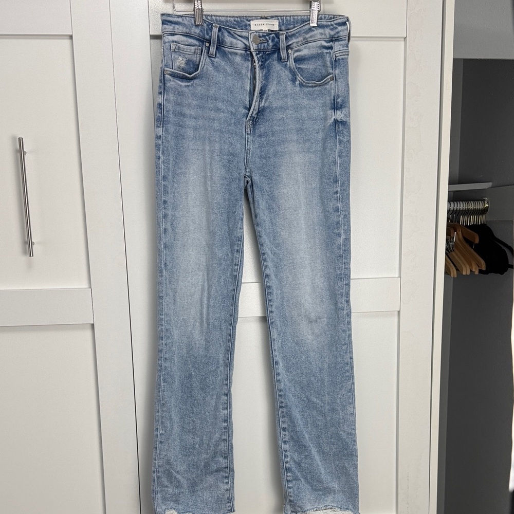 Classic Light Blue Straight Leg Jeans